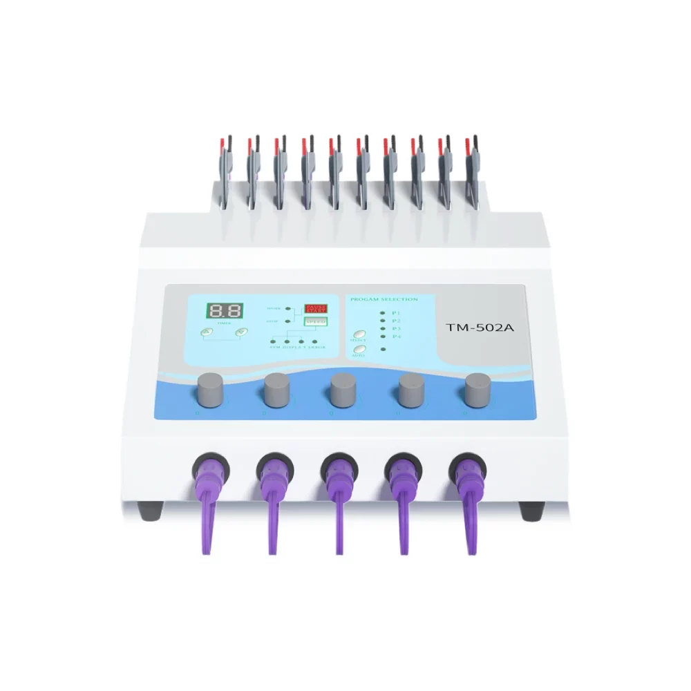 www.hktmay.com_home beauty device_ems muscle stimulator_TM-502A_Tingmay 5 Channles Electrical Stimulation Therapy Machine
